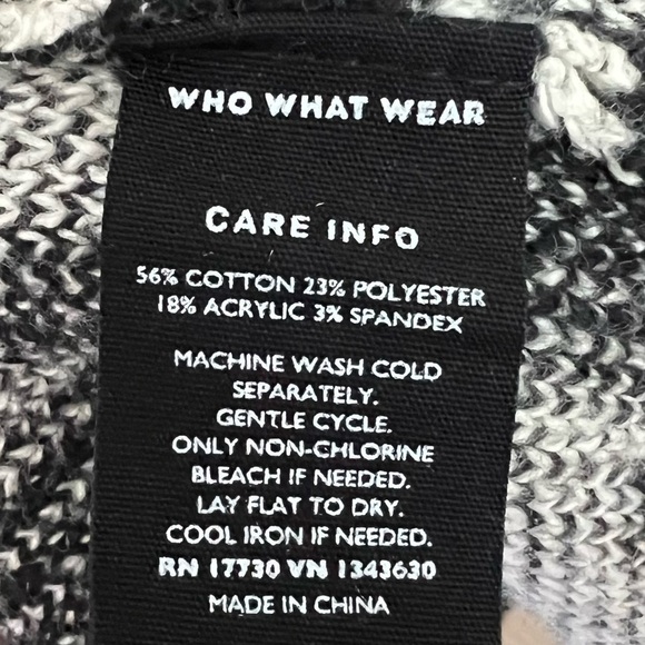 Who What Wear Leopard Print Chunky Open Cardigan Cream Black Size L - Picture 10 of 10